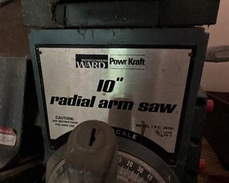10" Radial Arm Saw