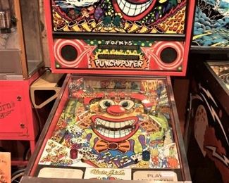 One of two pin ball machines