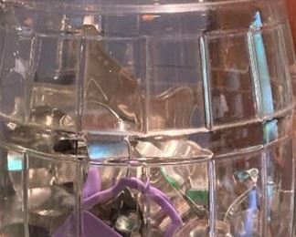 Old jar filled with cookie cutters