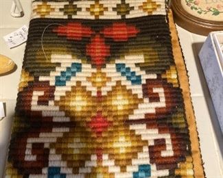 Hand stitched bell pull