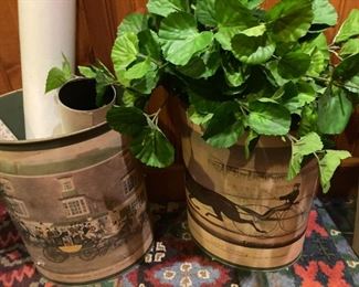 Vintage waste baskets