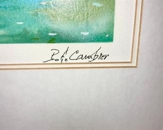 D. Cambier signed painting