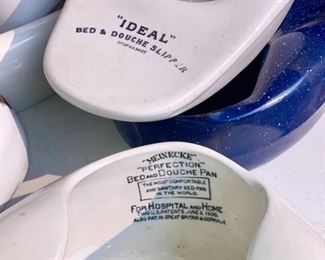 Advertising antique bed pans