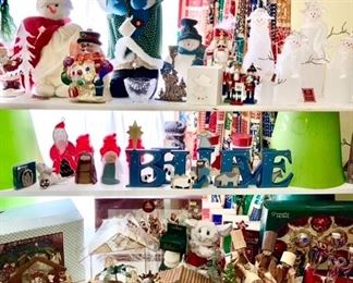 Large collection of Christmas decor