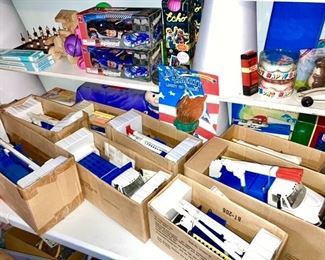 Vintage & modern toys, Consumers Energy trucks, new in boxes