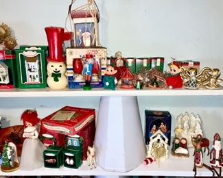 Vintage & modern Christmas decor, Hallmark Ornaments/sets, some are SOLD