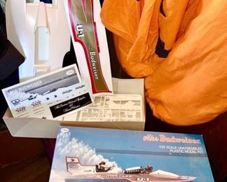 Miss Budweiser 1/25 scale plastic model kit, unassembled