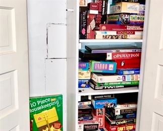 Vintage and modern games, some are SOLD