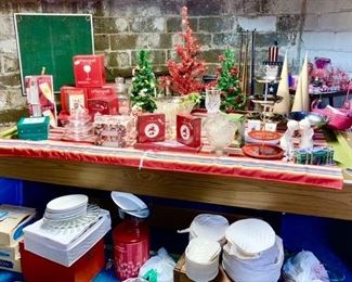 Christmas decor, some are SOLD vintage pool table