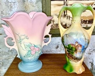 Hull vase, Hand painted & signed Germany porcelain vase