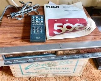RCA Video Cassette Recorder, Model 598 with remote