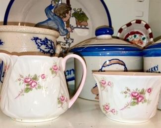 Shelley creamer & sugar