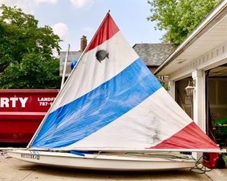 Sunfish sail boat