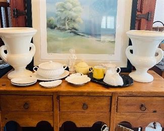 Antique pine entry table/sofa table