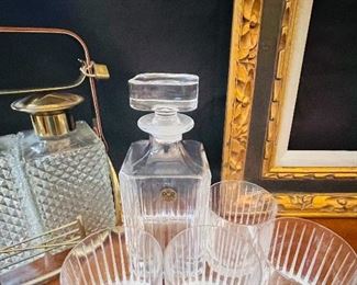 Vintage decanter & glasses