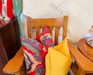 Vintage mission chair