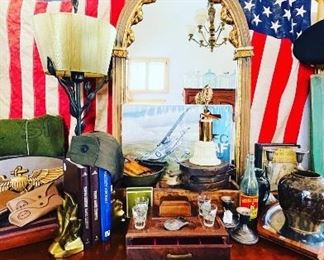 Vintage USA flags 
Man cave items