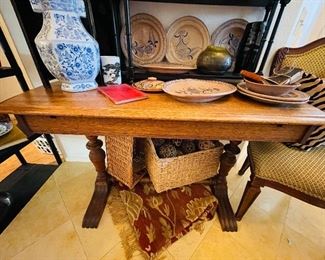Antique library table