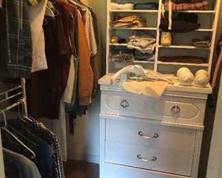 Closet full of clothes 