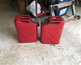 Old Jeep gas cans