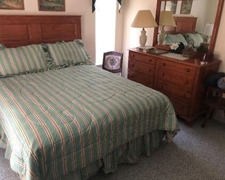 King size bed and headboard 