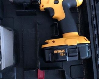 DeWalt cordless with two batteries 