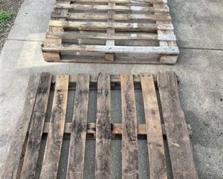 Three Used pallets