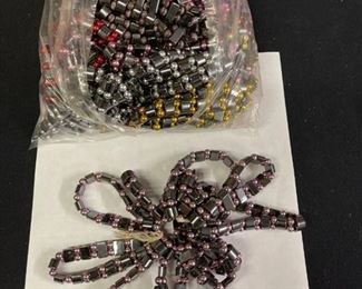 Bag of 100 bracelets various colors (looks like hematite stones but not)