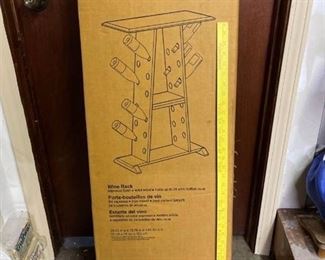 large Winsome wine rack (box not opened or checked for parts)