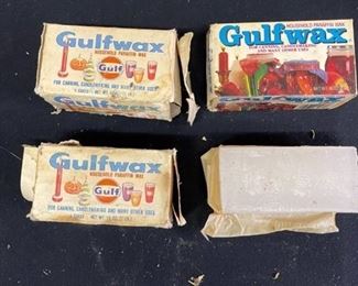 Four boxes of Gulfwax for canning