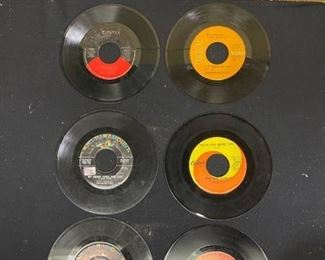 Six 45 rpm records