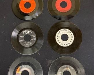 Six 45 rpm records