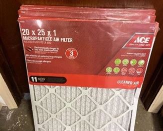 Three - 20x26 microparticle air filters