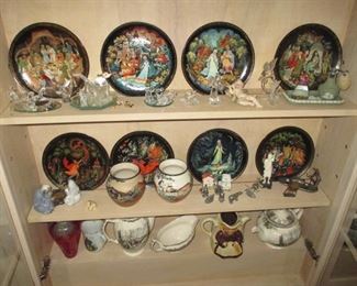 Porcelain Legend Of The Snowmaiden Russian Folktale Plates 