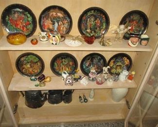 Porcelain Legend Of The Snowmaiden Russian Folktale Plates 