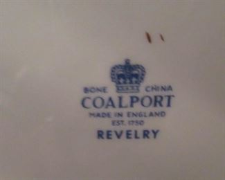 Coleport England "Revelry", Bone China Service for 12 plus Extras

