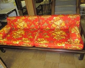 Asian Silk Pair Of Custom Sofa's