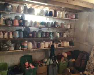 Wrapped Cones of yarn