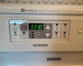 Top of Maytag electric range