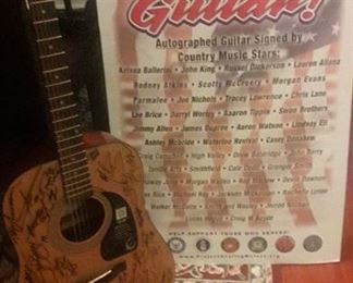 Signed Country Guitar from Julie Carrion FB
