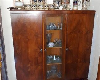 Antique china cabinet with Skeleton Key