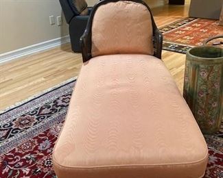 Antique cane back chaise