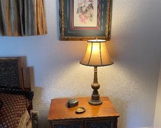 Nightstand and Lamp