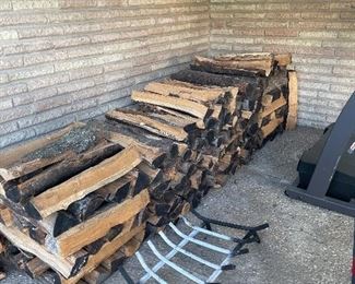 Firewood and grate