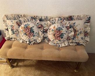 Bench and Pillows