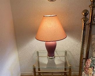 End Table, Lamp, Art