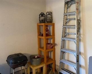 Ladder, Lanterns, Tables, Sprinklers, Grill