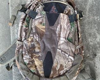 Hunters camo backpack.