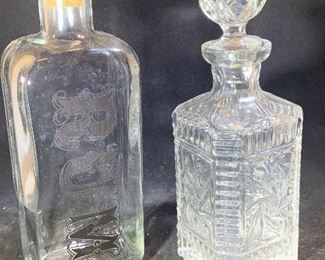 vintage decanters 