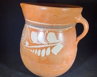 handmade water pitcher 9”